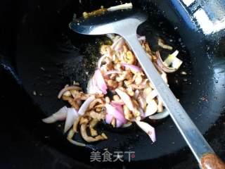 青菜肉丝炒面的做法步骤：8