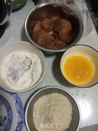炸猪排的做法步骤：1