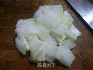 榨菜肉丝冬瓜汤的做法步骤：3