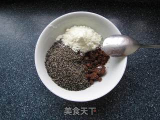 黑芝麻馅全麦面包的做法步骤：7