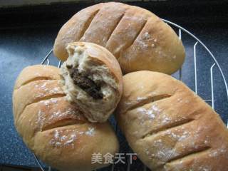 黑芝麻馅全麦面包的做法步骤：18