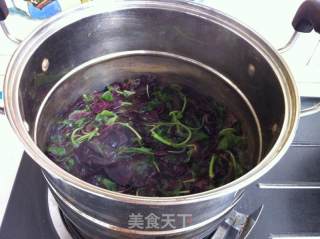 苋菜鸡蛋菜饼的做法步骤：2