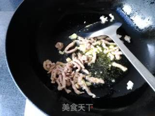 青菜肉丝炒面的做法步骤：6