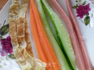 夏日剩饭大转变——简易寿司的做法步骤：3