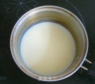 蒸抹茶布丁的做法步骤：2