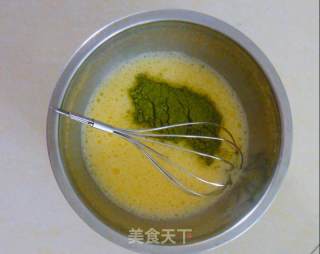 蒸抹茶布丁的做法步骤：4