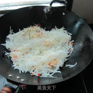 豉香白萝卜丝的做法步骤：3