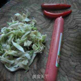 凉拌火腿榨菜丝的做法步骤：1