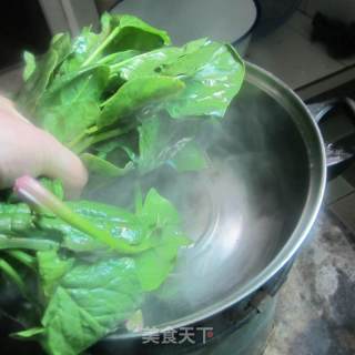 凉拌菠菜的做法步骤：2