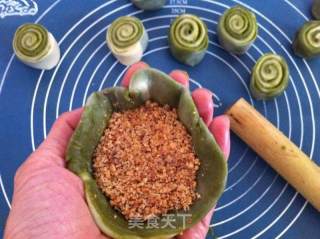 抹茶螺旋酥球的做法步骤：17