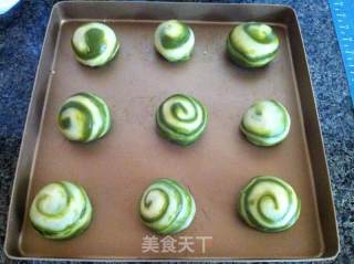 抹茶螺旋酥球的做法步骤：19