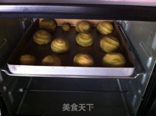 抹茶螺旋酥球的做法步骤：21
