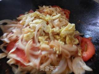 青瓜炒饼的做法步骤：9