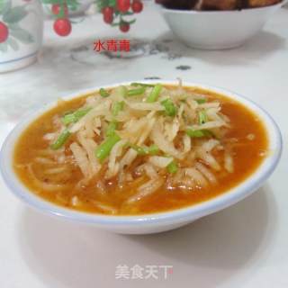 水煮白萝卜丝的做法步骤：9
