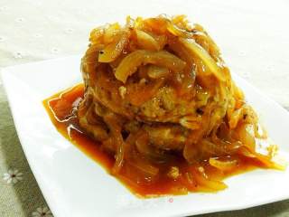 华丽转身——豆渣肉饼的做法步骤：9
