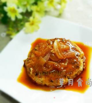 华丽转身——豆渣肉饼的做法步骤：10