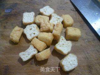 油豆腐炒木耳菜的做法步骤：3