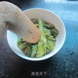 擂虎皮椒的做法步骤：7