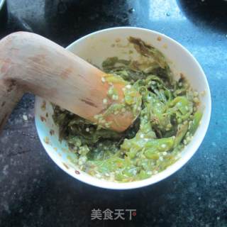擂虎皮椒的做法步骤：8