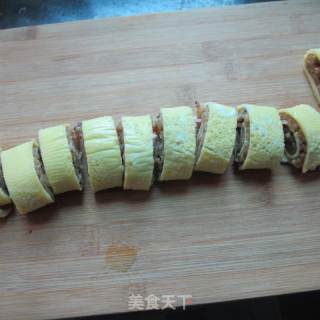 无油糯米蛋卷的做法步骤：12
