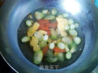丝瓜鸡蛋疙瘩汤的做法步骤：6