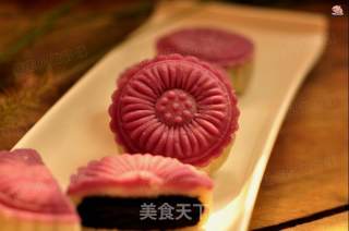 双色黑芝麻冰皮月饼的做法步骤：17