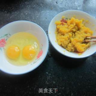 无油南瓜泥蛋卷的做法步骤：1