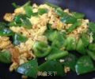 家常青椒炒鸡蛋的做法步骤：6