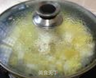 白菜冻豆腐汤的做法步骤：7