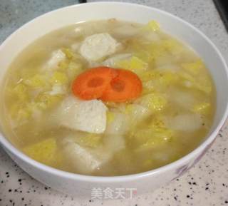 白菜冻豆腐汤的做法步骤：9