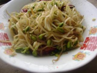 干煸黄豆芽的做法步骤：4