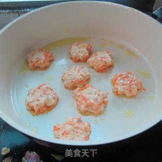 奶香红萝卜丝煎饼的做法步骤：7