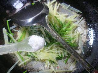 香菜炒土豆的做法步骤：8