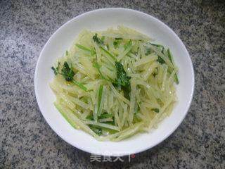 香菜炒土豆的做法步骤：11