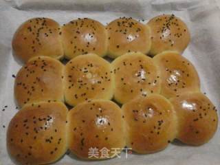 普通面粉做牛奶蜂蜜餐包的做法步骤：6