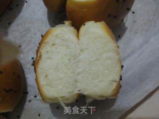 普通面粉做牛奶蜂蜜餐包的做法步骤：8