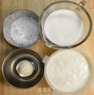 牛奶酸酪的做法步骤：1