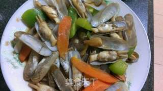 炒老蛏的做法步骤：7
