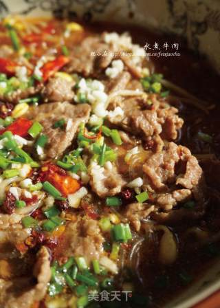 水煮牛肉的做法步骤：11