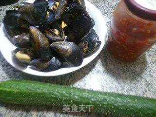 青瓜拌淡菜的做法步骤：1