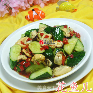 青瓜拌淡菜的做法步骤：2