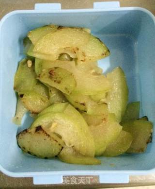 素炒节瓜（毛瓜）---夏季小菜的做法步骤：5