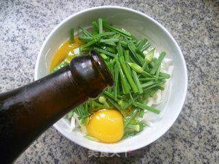 韭菜花茭白炒鸡蛋的做法步骤：6