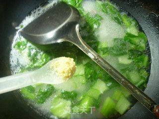 脆皮肠青菜泡饭的做法步骤：7