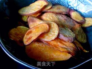 烤地瓜片的做法步骤：7