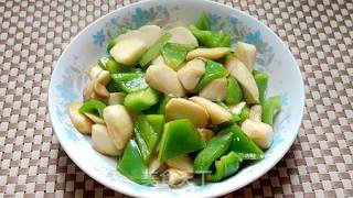 青椒杏鲍菇的做法步骤：5