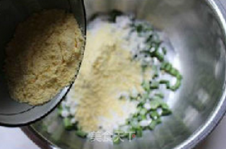 这样吃菜很有味——豇豆麦饭的做法步骤：5