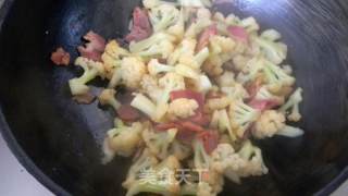 【培根炒花菜】的做法步骤：6