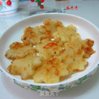 糯米土豆泥煎饼的做法步骤：7