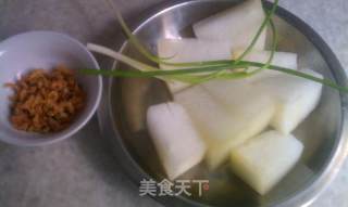 海米烧东瓜的做法步骤：1